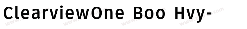 ClearviewOne Boo Hvy字体转换
